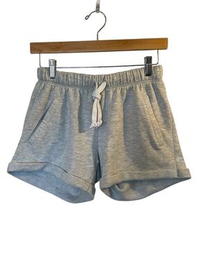 VICTORIA'S SECRET PINK Gray Lightweight Fleece Drawstring Waist Sports Shorts XS